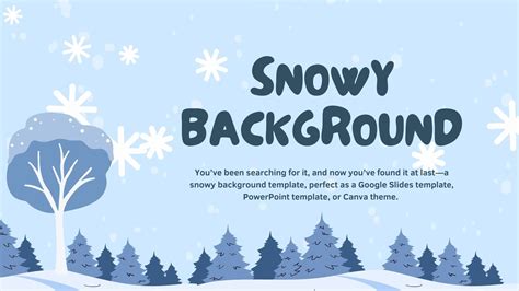 Snowing Powerpoint Template